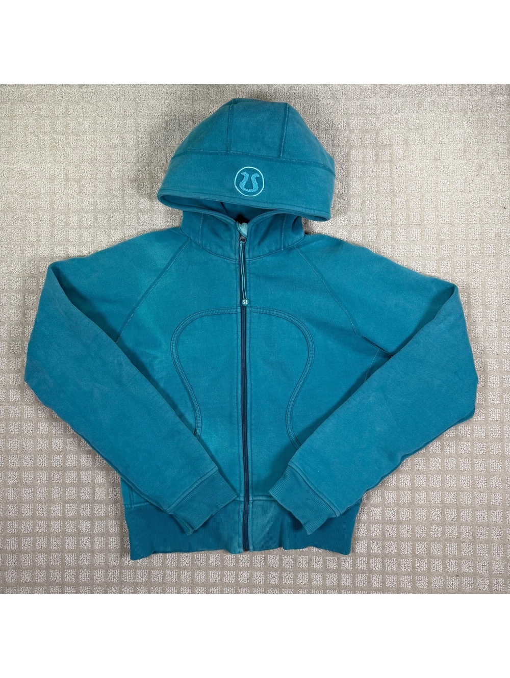 Lululemon Scuba Zip Hoodie Teal 8